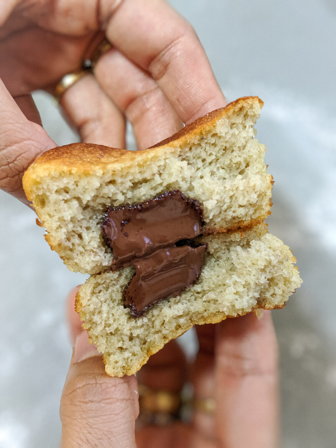 מאפינס בננה ושוקולד