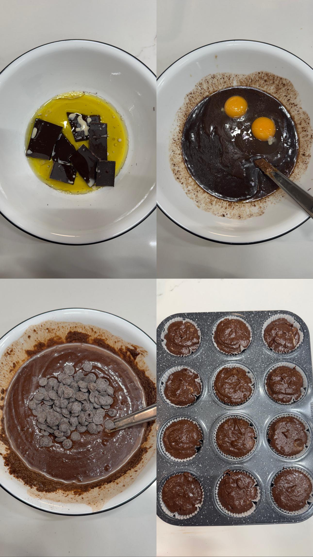 מאפינס שוקולד שילדים אוהבים
